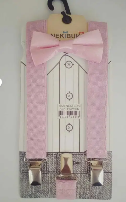 23 NİSAN 29 EKİM ÇOCUK OKUL PAPYON PANTOLON ASKI SETİ - PEMBE