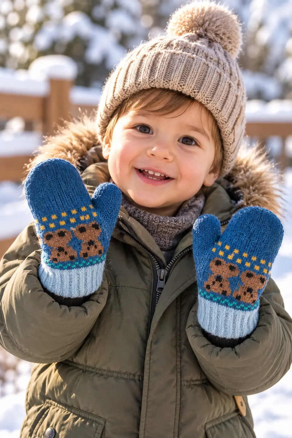KİTTİ K26215-07 1-3 YAŞ ERKEK TEK PARMAK YUMOŞ ELDİVEN - MAVİ